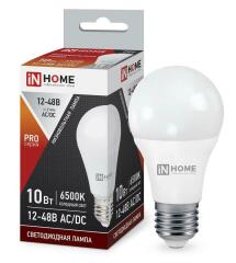 Лампа светодиодная Лампа светодиодная низковольтная LED-MO-PRO 10Вт 12-48В Е27 6500К 900лм IN HOME 4690612038056