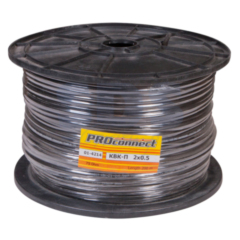 PROCONNECT Кабель КВК-П-2 + 2х0,50мм², 200м., черный, outdoor (14214)