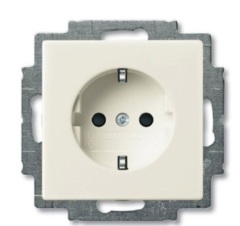 Розетки силовые ABB BJB Basic 55 Беж Розетка с/з (2011-0-3857 (20 EUC-92)