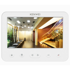 Сопряженные видеодомофоны Kenwei KW-E706C белый DIGIT