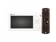 Видеодомофон Комплект видеодомофона Optimus VM-7.0 (w)+ DS-700L (медь)