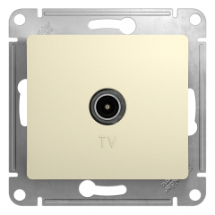 Schneider Electric Glossa Беж TV Розетка проходная 4DB (GSL000292)