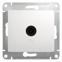 Schneider Electric Glossa Бел TV Розетка проходная 4DB (GSL000192)