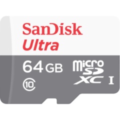 SanDisk microSDXC 64Gb Class 10 SDSQUNS-064G-GN3MN