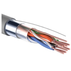 Кабели Ethernet PROCONNECT Кабель витая пара F/UTP, категория 5, PVC, 4PR, 24AWG, внутренний, серый, 100 м (01-0152-100)