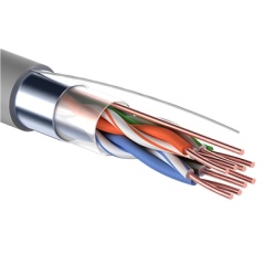 Кабели Ethernet PROCONNECT Кабель витая пара F/UTP, категория 5, PVC, 4PR, 24AWG, внутр., серый, 100 м (01-0152-100)