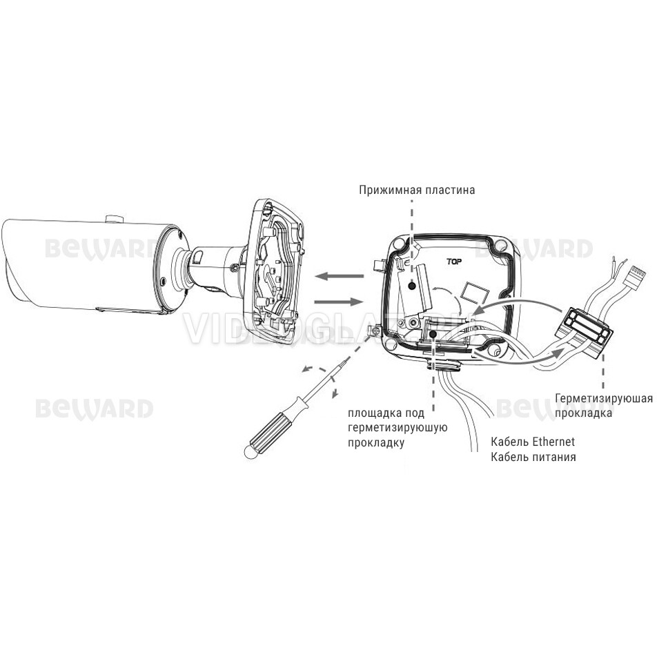 Beward ds03m схема подключения