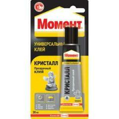 Клей Клей "Момент Кристалл" 30мл на единичном блистере Момент C0037086
