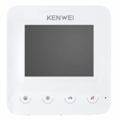 Мониторы видеодомофона Kenwei KW-E401FC белый Coordinate
