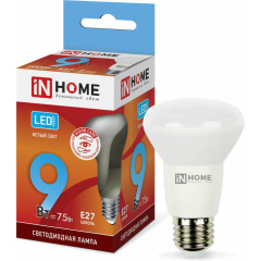 Лампа светодиодная Лампа светодиодная LED-R63-VC 9Вт 230В E27 4000К 810лм IN HOME 4690612024325