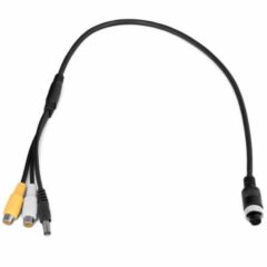 Аксессуары для видеорегистраторов Кабель 4PIN"п"/2RCA"м"+DJK-11"п"