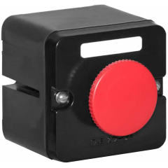 Передняя часть (головка) нажимной кнопки Пост кнопочный ПКЕ-212/1 красн. гриб. Электродеталь ПКЕ-212/1.1К.Гр