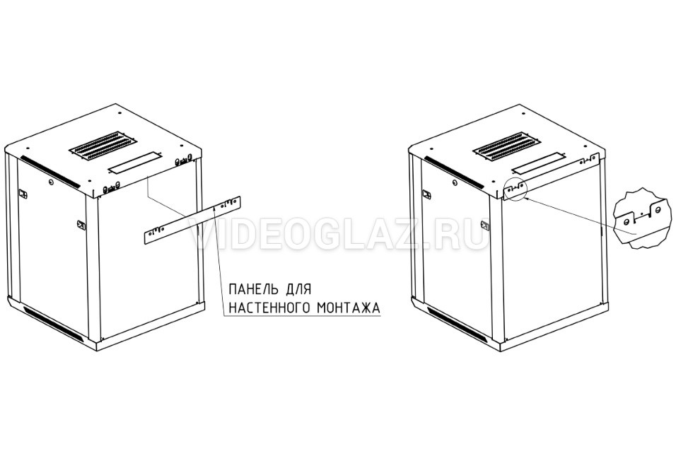 Hyperline twb 1266 gp ral9004 шкаф настенный 19 дюймовый 19 12u 650x600х600мм стеклянная дверь