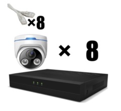 Готовые комплекты видеонаблюдения AltCam Комплект IP "Дом" на 8 камер
