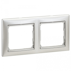 Legrand DIY Valena Алюм Рамка 2-ая гориз (694331)