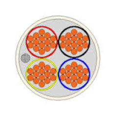 Кабель охранно-пожарный CQR CAB 4/100/14S нг-LS