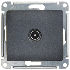 Schneider Electric Glossa Антрацит Мех TV Розетка оконечная 1DB (GSL000791)