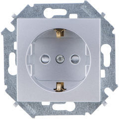Розетки силовые Legrand Mosaic Розетка с/з 2М (074131)