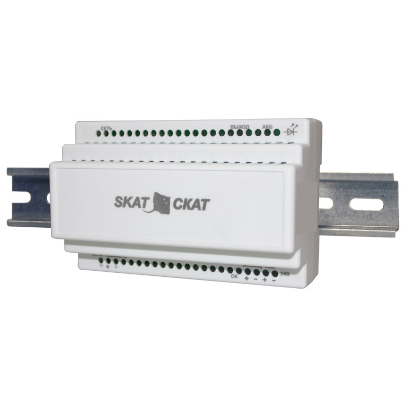 СКАТ SKAT-24-2,0-DIN Источник бесперебойного питания 24В - ТД ВИДЕОГЛАЗ Москва