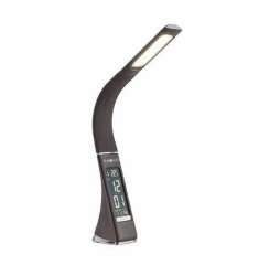 Лампа настольная Светильник светодиодный TLD-542 Brown/300лм/5000К/Dimmer настол. часы календ. терм. коричн. 5Вт Uniel UL-00001817