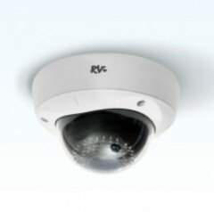 Купольные цветные камеры со встроенным объективом RVi-125 (2.8-12 мм)