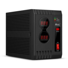 Стабилизаторы напряжения Стабилизатор SVC AVR-2000, 2000ВА / 2000Вт, 220В, 50 Гц, чёрный, 205*108*157.5 мм