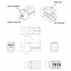 Hyperline KJNE-8P8C-C5e-90-GN