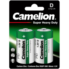 Гальванический элемент Элемент питания солевой R R20 BL-2 (блист.2шт) Camelion 1671