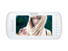 Монитор видеодомофона с памятью Kenwei KW-E703FC-M200 белый с детекцией движения