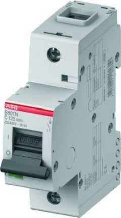 ABB S801N Автоматический выключатель 1Р 16А (С) 36кА (1,5мод) (2CCS891001R0164)