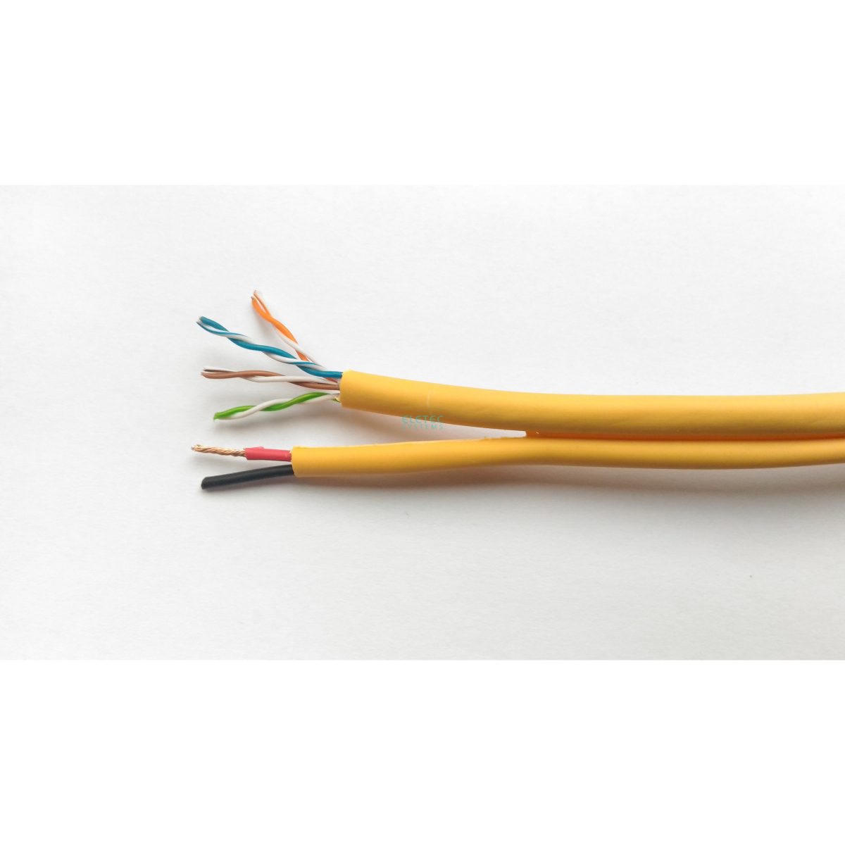 ELETEC Кабель комб. UTP 5E 4x2x0.5 + 2x0.75 LSZH, 200 м (05-014) бухта ...