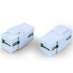 Розетки, модули, рамки Hyperline KJ1-USB-A2-WH