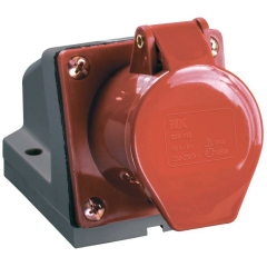 Нет на сайте Розетка ОП 32А 380В 3P+PЕ ССИ-124 IP44 IEK PSR12-032-4