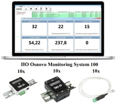 Приборы специальные и дополнительные устройства OSNOVO Комплект мониторинга 10-10 (температура/влажность/напряжение)