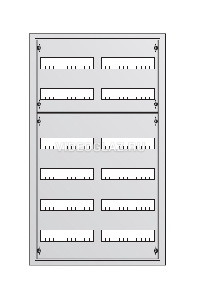Abb u61 шкаф распределительный в нишу 72 мод 984х310х120