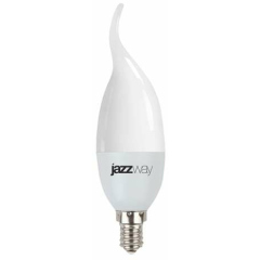 Лампа светодиодная Лампа светодиодная PLED-SP CA37 9Вт свеча на ветру 3000К тепл. бел. E14 820лм 175-265В JazzWay 2859518A