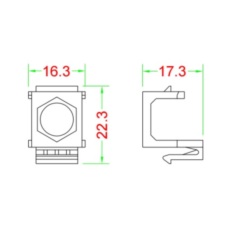 Hyperline KJ1-COAX-WH