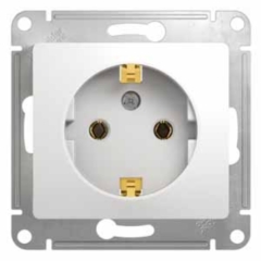 Schneider Electric Glossa Бел Розетка с заземлением (GSL000143)
