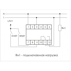 Реле времени Реле времени PCS-516 (многофункц. (вход: START/RESET) 230В 8А 1перекл. IP20 монтаж на DIN-рейке)(аналог РВО-1М) F&F EA02.001.013