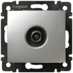 Legrand DIY Valena Алюм Розетка TV единственная 1,5 дБ (694345)