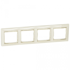 Legrand Valena Крем/Золото Рамка 4-ая горизонт. (774154)