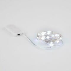 Гирлянда светодиодная "Роса" с крупными каплями 2м 20LED бел. 0.1Вт IP20 элементы питания 2хCR2032 (в компл.) Neon-Night 302-005