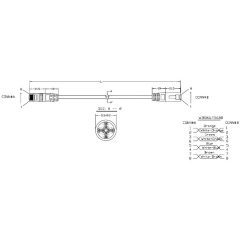 Hyperline PC-LPM-UTP-RJ45-RJ45-C5e-1.5M-LSZH-BL