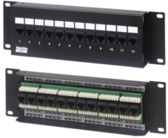 Компоненты для щитов и шкафов Hyperline PPW-12-8P8C-C5e-FR