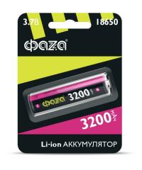 Батарея аккумуляторная Аккумулятор 18650 3.7В Li-Ion 3200мА.ч без платы защиты BL-1 ФАZА 5037793