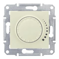 Schneider Electric SE Sedna Беж Светорегулятор поворотно-нажимной 60-500Вт, для л/н и г/л с обмот. трансформатором (SE SDN2200547)