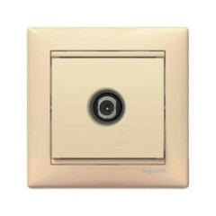 Legrand Valena Крем Розетка TV проходная, 14 дБ (774331)