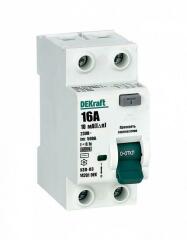 Устройство защитного отключения (УЗО) Выключатель дифференциального тока 2P 16А 10мА тип AC 6кА УЗО-03 SchE 14201DEK