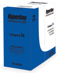 Hyperline UUTP4-C5E-P24-IN-LSZH-RD-100