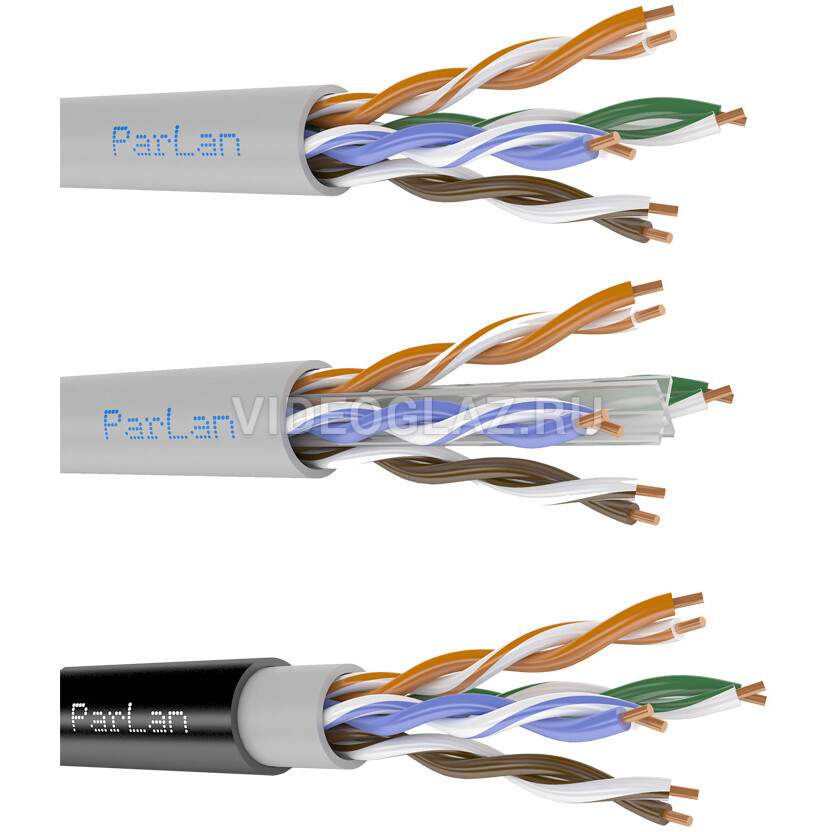 Купить Паритет ParLan™ U/UTP Cat5e 4х2х0,52 PVC 305 м Кабель Ethernet .